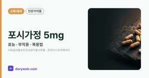 포시가정5밀리그램 효능과 부작용, 사용법