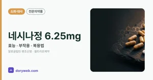 네시나정6.25밀리그램 효능과 부작용, 사용법